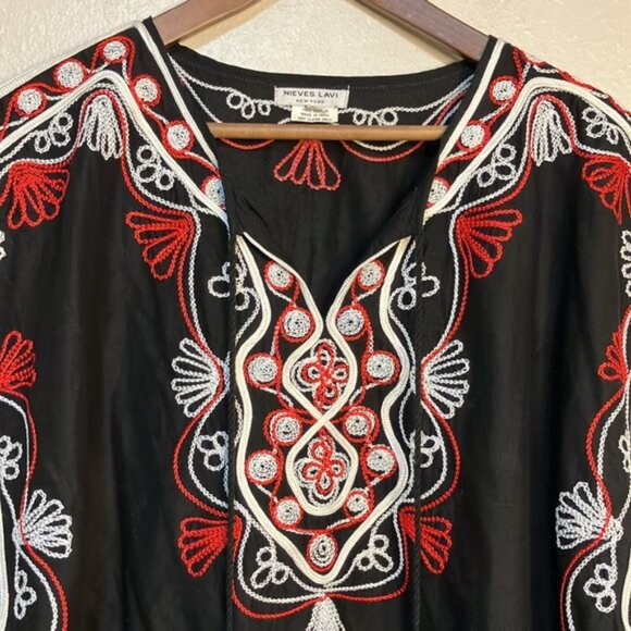 Nieves Lavi Embroidered Swim Cover Up - Picture 3 of 7